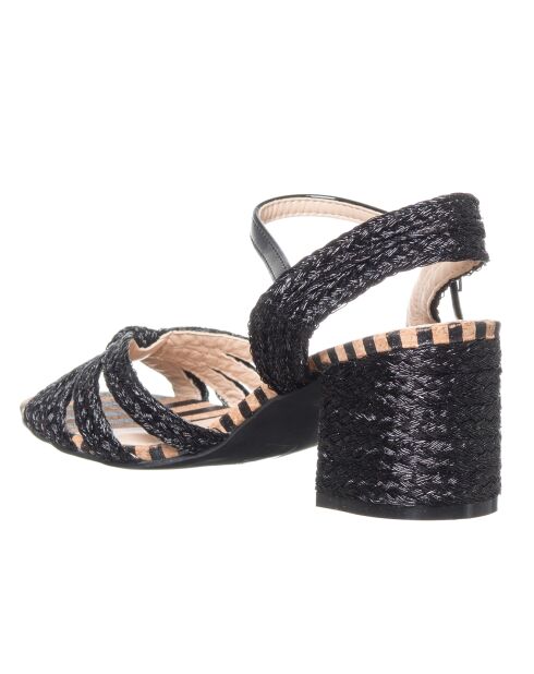 Sandales Tango noires - Talon 6 cm