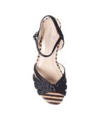 Sandales Tango noires - Talon 6 cm