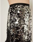 Jupe Trash en sequins noire