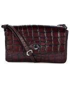 Sac en Cuir Gigi bordeaux - 15x22x7.5 cm