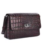 Sac en Cuir Gigi bordeaux - 15x22x7.5 cm