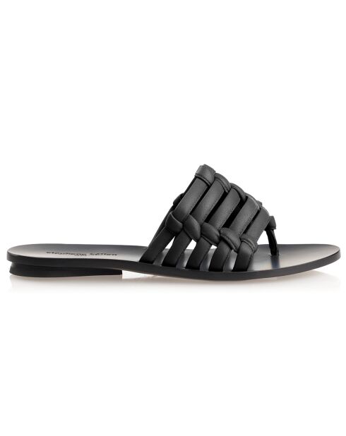 Mules Faustina in pelle nera