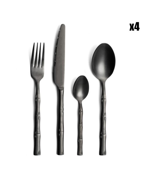 Ménagère Canisse noire - 16 pièces