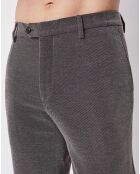 Pantalon coupe droite chiné gris foncé