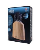 Bloc de cuisine Life V Sabatier bois/noir/acier - 5 couteaux