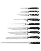 Bloc de 9 couteaux de cuisine Life V Sabatier bois/noir/acier