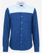 Chemise Regular Fit bicolore bleu/ciel