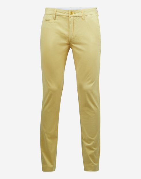 Pantalon chino Reano jaune