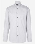Chemise regular Modric chevrons gris clair
