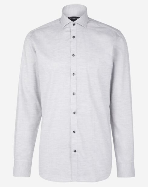 Chemise regular Modric chevrons gris clair
