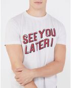 T-Shirt en Jersey See You Later blanc