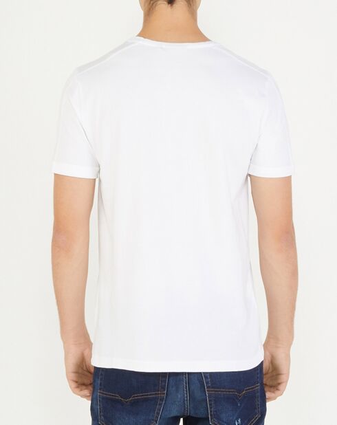 T-Shirt Tête de Mort I Want U blanc