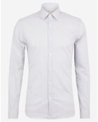 Chemise Slim Fit à rayures gris/blanc