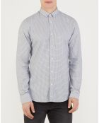 Chemise Slim Fit imprimée bleue