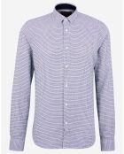 Chemise Slim Fit imprimée bleue