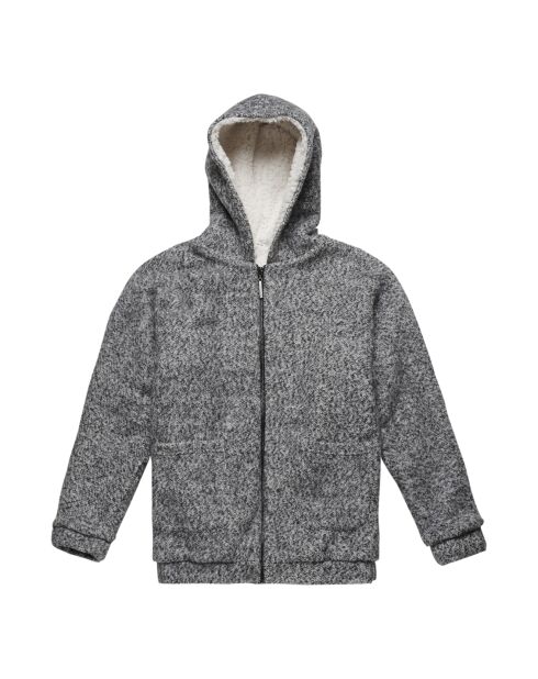 Gilet fourré Double Sherpa gris