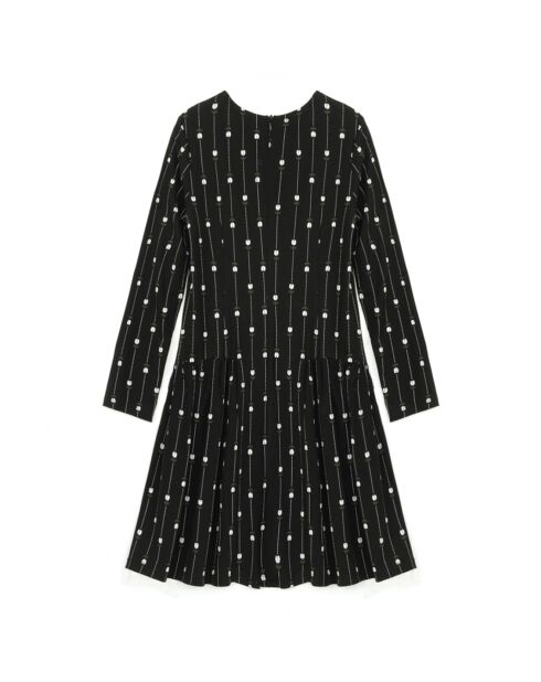 Robe fluide fleurie noire