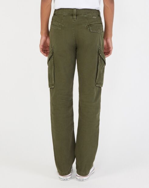 Pantalones rectos caqui Redox