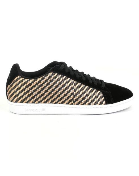 Baskets Courtset noir/rose