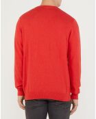 Pull en maille fine Barons rouge