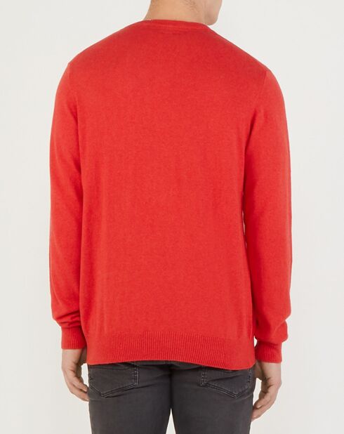 Pull en maille fine Barons rouge