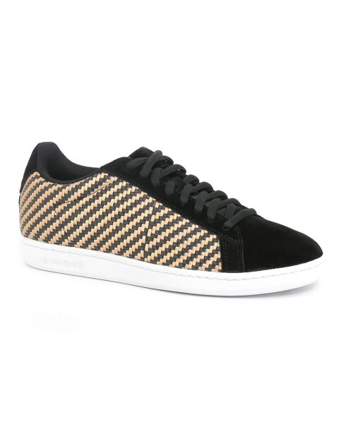 Baskets Courtset noir/rose