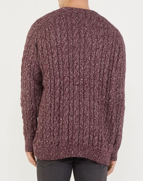 Pull en Maille Victor bordeaux