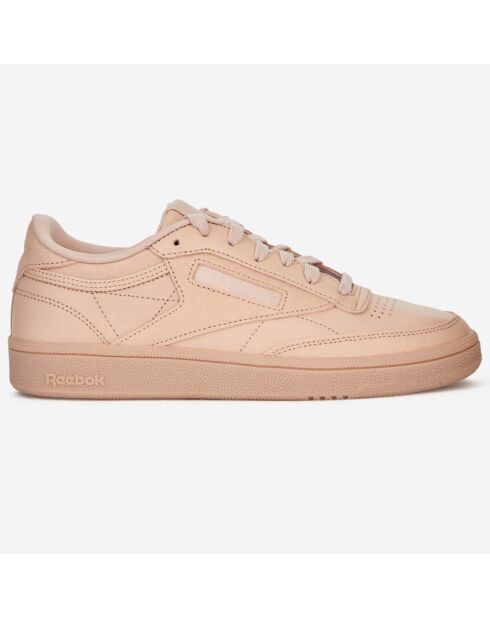 Baskets en Velours de Cuir Club C 85 Suede J4 rose clair