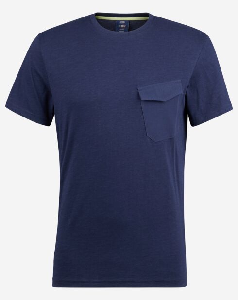 T-Shirt Tronys en coton flammé bleu marine