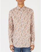 Chemise Regular Fit imprimé paisley blanc/multicolore