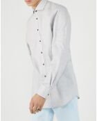 Chemise regular Modric chevrons gris clair