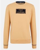 Sweat double col beige