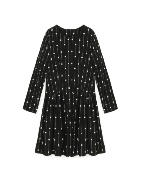 Robe fluide fleurie noire