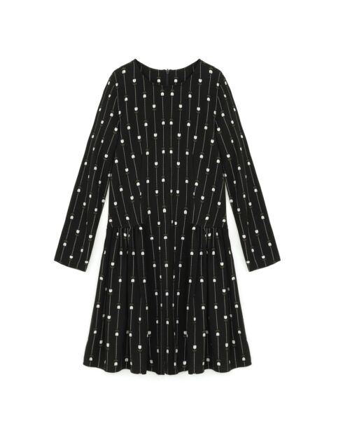 Robe fluide fleurie noire