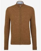 Gilet 100% Laine Forbo marron