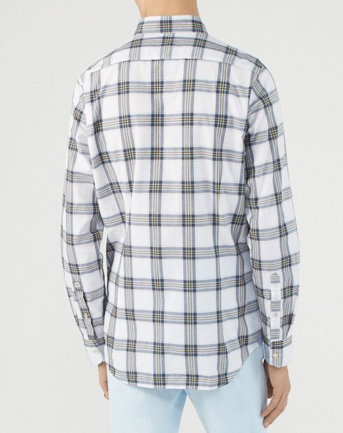 Chemise droite Brooks à carreaux blanc/multicolore