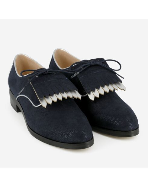 Derbies Eclace patte mexicaine bleu marine