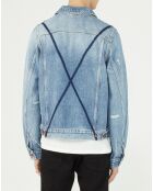 Veste en jean bleue