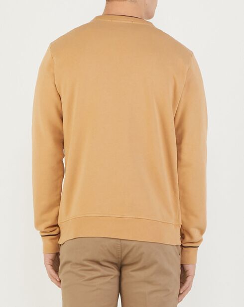 Sweat double col beige