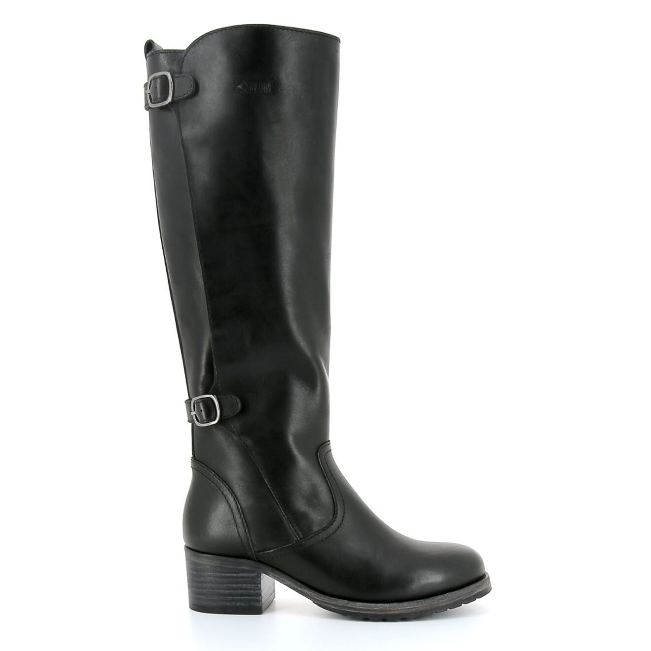Bottes en Cuir Pano noires Vente privée Palladium BazarChic