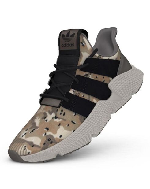 Baskets Prophere imprimé camo beige/kaki