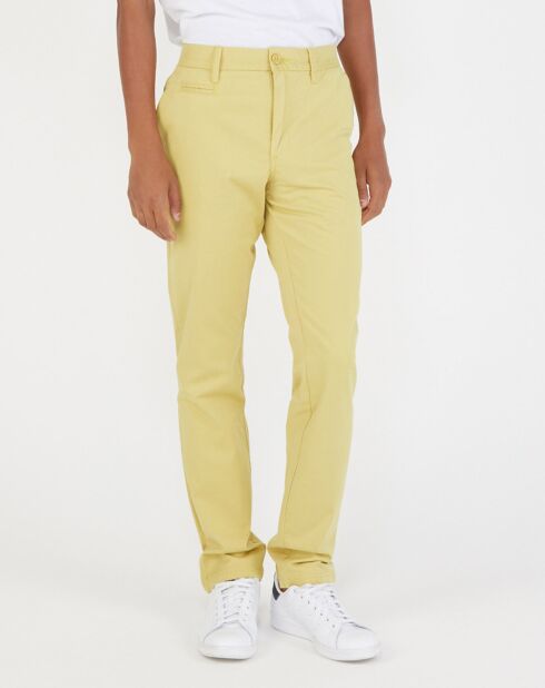 Pantalon chino Reano jaune