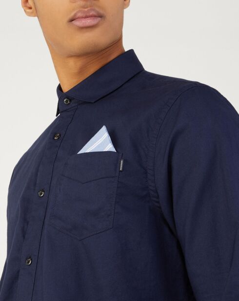 Chemise Regular Fit Oxford bleu marine