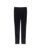 Pantalon droit effet velours noir