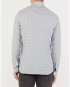 Chemise Slim Fit imprimée bleue