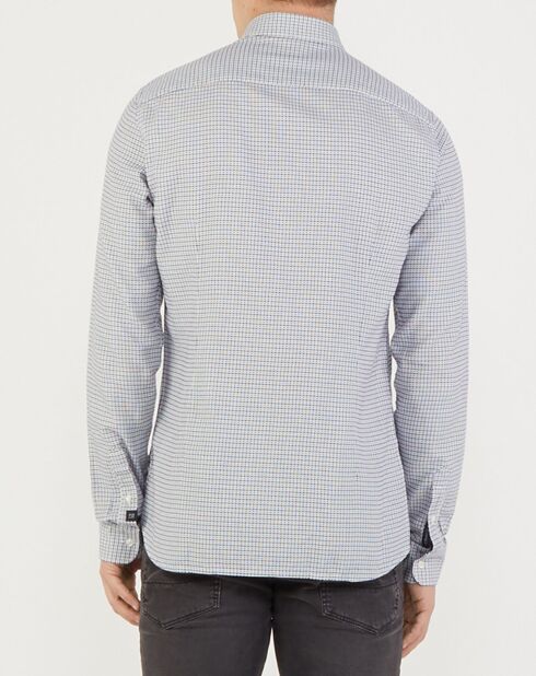 Chemise Slim Fit imprimée bleue