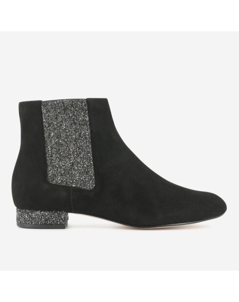 Chelsea Boots Efragon en Velours de Cuir noires