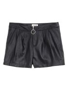 Short effet cuir avec zip Isa noir