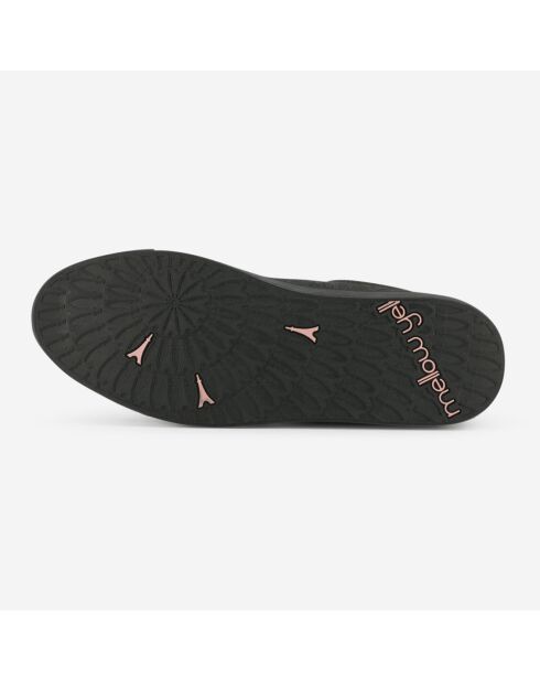 Baskets Evalie en Toile irisées noires