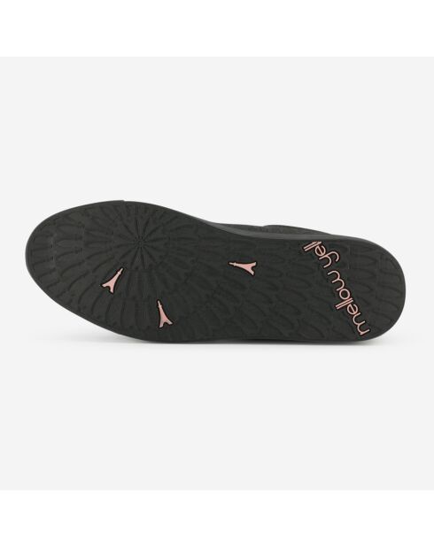 Baskets Evalie en Toile irisées noires